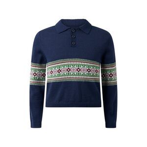 Rachel Riley Girls  Fairisle Collar Sweater